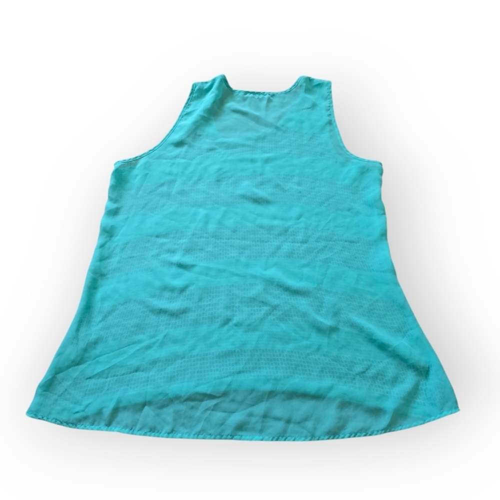 Bundle Of 2 Cantata Crochet Tanks, Pink And Turquoise - Picture 3 of 8